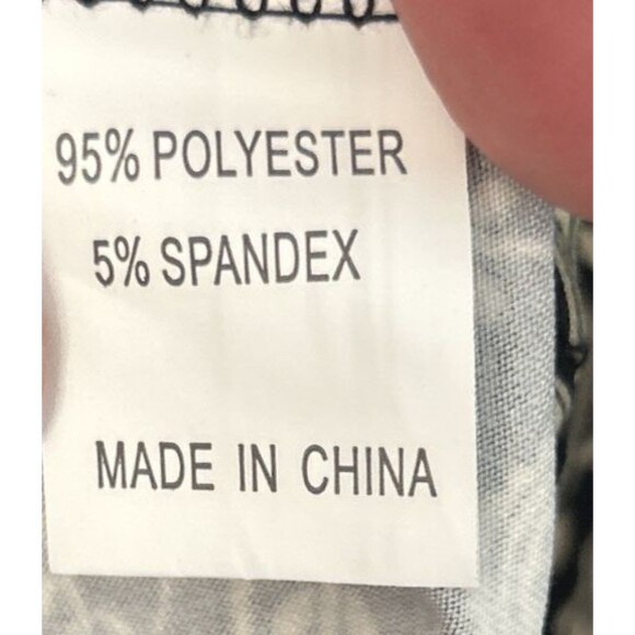 A. Jesdani Top Womens 3X Black Tan Paisley Print Henley Style Tunic Resort Comfy - Picture 3 of 4